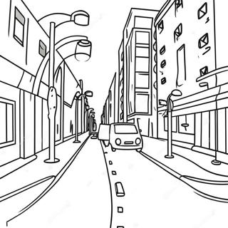 Red Light Green Light Game Scene Coloring Page 11861-9289