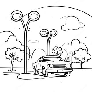 Red Light Green Light Game Scene Coloring Page 11861-9290