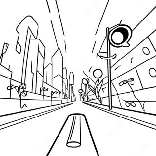 Red Light Green Light Game Scene Coloring Page 11861-9291