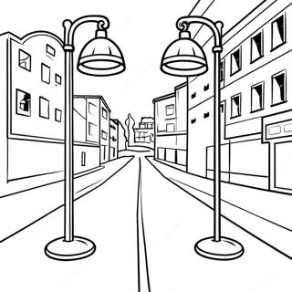 Red Light Green Light Game Scene Coloring Page 11861-9292