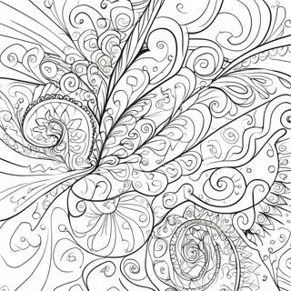 Colorful Tie Dye Swirls Coloring Page 11881-9313