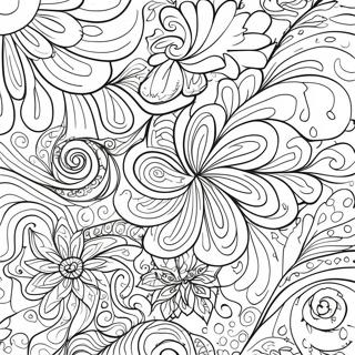 Colorful Tie Dye Swirls Coloring Page 11881-9315