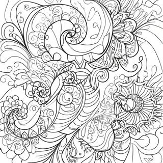 Colorful Tie Dye Swirls Coloring Page 11881-9316