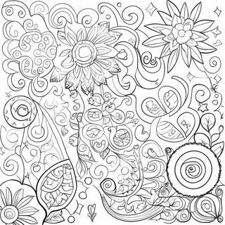 Colorful Number Patterns Coloring Page 11891-9326