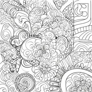 Colorful Number Patterns Coloring Page 11891-9327