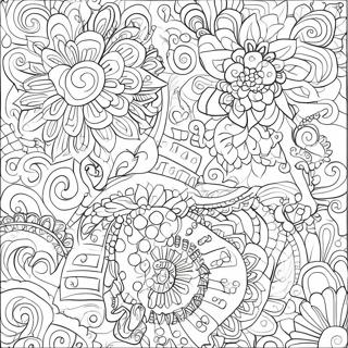 Colorful Number Patterns Coloring Page 11891-9328