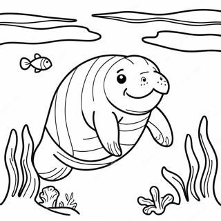 Manatee Coloring Pages