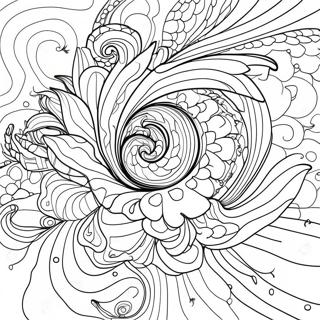 Colorful Nebula Galaxy Coloring Page 11971-9398