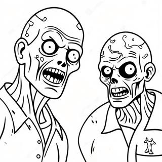 Zombies 2 Coloring Pages