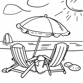 Realistic Beach Coloring Pages