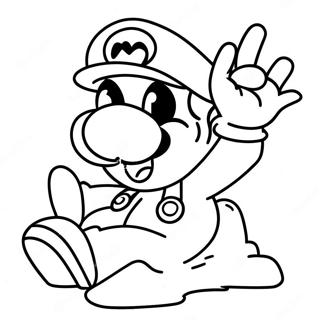 New Super Mario Bros Movie Coloring Page 12040-9455