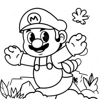 New Super Mario Bros Movie Coloring Page 12040-9456