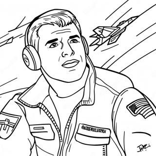 Top Gun Maverick In Flight Coloring Page 12071-9465