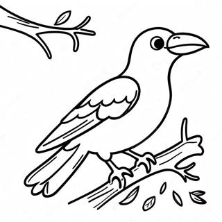 Crow Coloring Pages