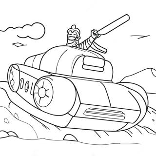 Epic Challenger Battle Coloring Page 12131-9517