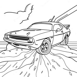 Epic Challenger Battle Coloring Page 12131-9518