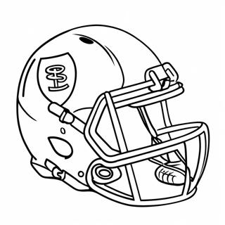 Football Helmet Coloring Page 12170-9541