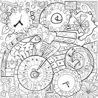 Math Mystery Coloring Page 12180-9560