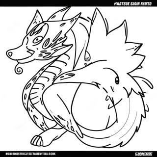 Naruto Nine Tails Coloring Page 12210-9574