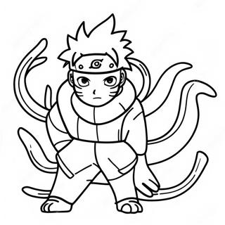 Naruto Nine Tails Coloring Page 12210-9576