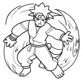 Naruto Transforming Into Nine Tails Coloring Page 12211-9577