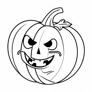 Scary Pumpkin Coloring Page 12260-9618