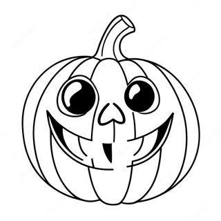 Scary Pumpkin Coloring Page 12260-9619