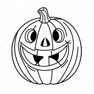 Creepy Jack O Lantern Coloring Page 12261-9611