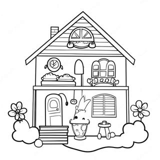 Paper Doll House Toca Boca Coloring Pages