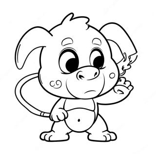 Bam Bam Coloring Page 12340-9674