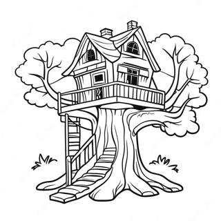 Treehouse Coloring Page 12380-9710