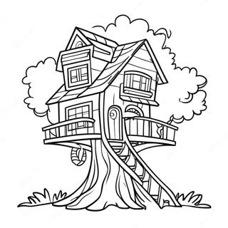 Treehouse Coloring Page 12380-9712