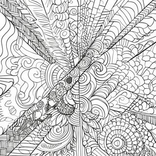 Optical Illusion Geometric Patterns Coloring Page 12400-9725