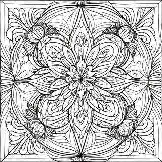 Optical Illusion Geometric Patterns Coloring Page 12400-9726