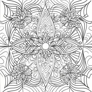 Optical Illusion Geometric Patterns Coloring Page 12400-9728