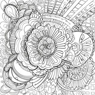 Intricate Optical Illusion Shapes Coloring Page 12401-9729