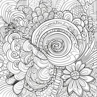 Intricate Optical Illusion Shapes Coloring Page 12401-9732