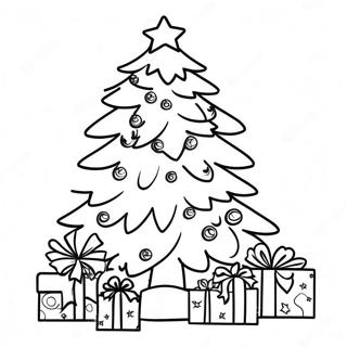 Hard Christmas Tree Coloring Page 12410-9760