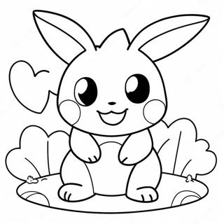 Pokemon Valentines Coloring Pages