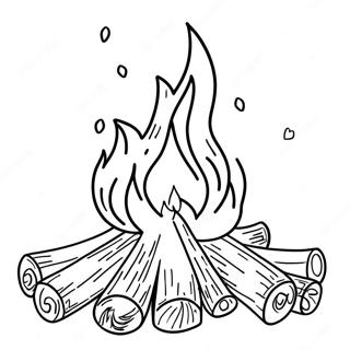 Campfire Coloring Pages