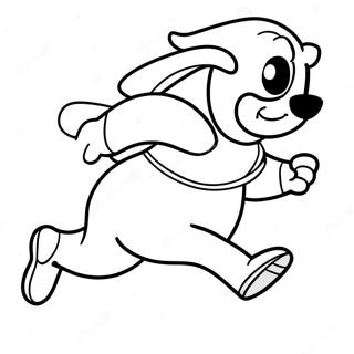 Jake The Character Running Coloring Page 12441-9762