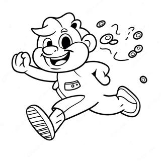 Jake The Character Running Coloring Page 12441-9763