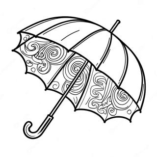 Umbrella Coloring Pages