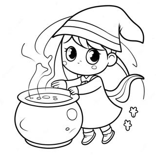 Anime Halloween Coloring Pages