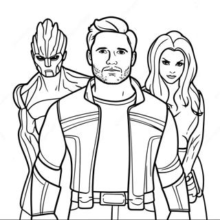 Guardians Of The Galaxy Coloring Page 1250-994