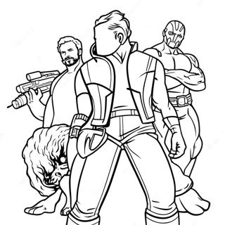 Guardians Of The Galaxy Coloring Page 1250-995