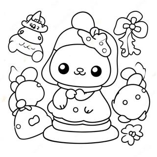 Sanrio Weihnachtsfiguren Ausmalbild 12580-9868