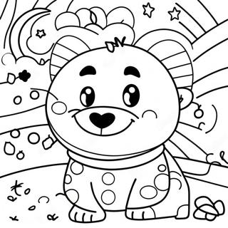 Romero Britto Coloring Page 12670-9954