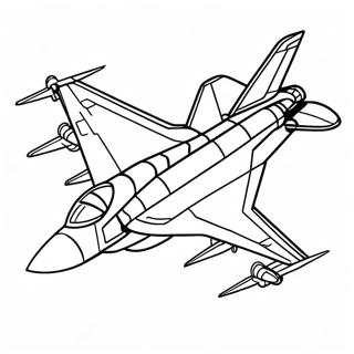 Fighter Jet In Flight Coloring Page 12731-10003