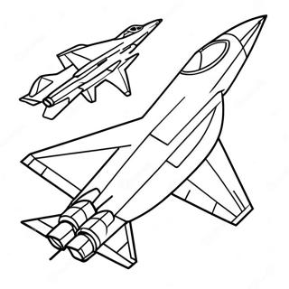 Fighter Jet In Flight Coloring Page 12731-10004